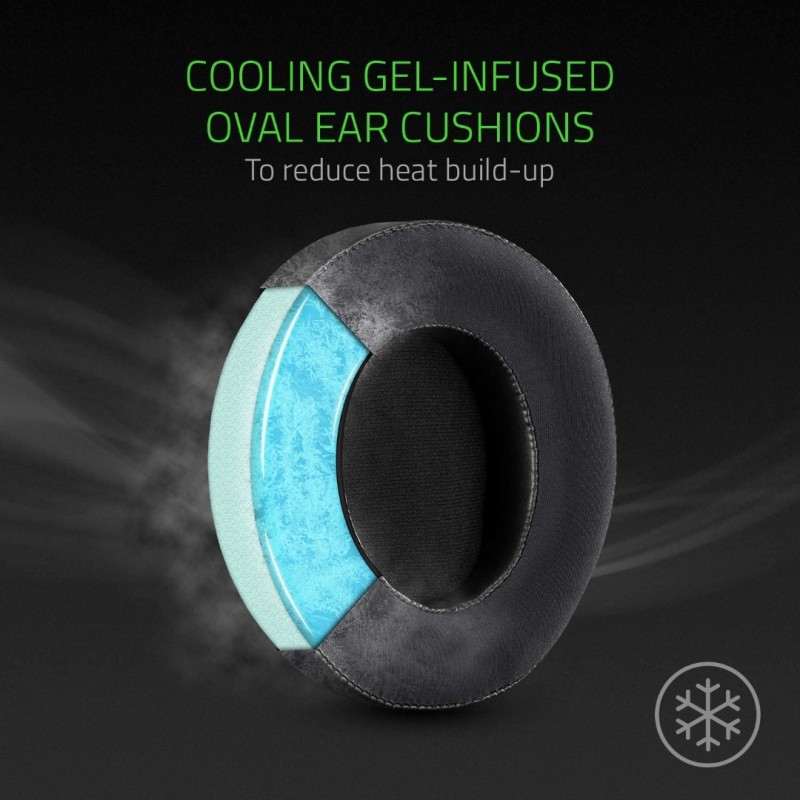 Razer Kraken Gaming Headset: Lightweight Aluminum Frame, Retractable Noise Isolating Microphone, For PC, PS4, PS5, Switch, Xbox One, Xbox Series X & S, Mobile, 3.5 mm Audio Jack – Green