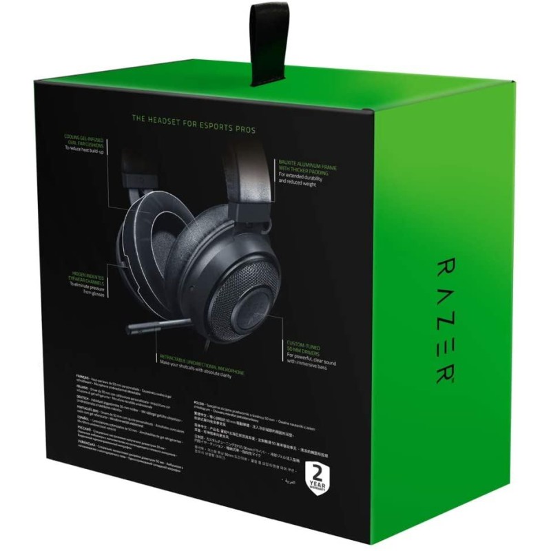Razer Kraken X 7.1 Virtual Surround Sound Gaming Headset with Cross-Platform Compatibility