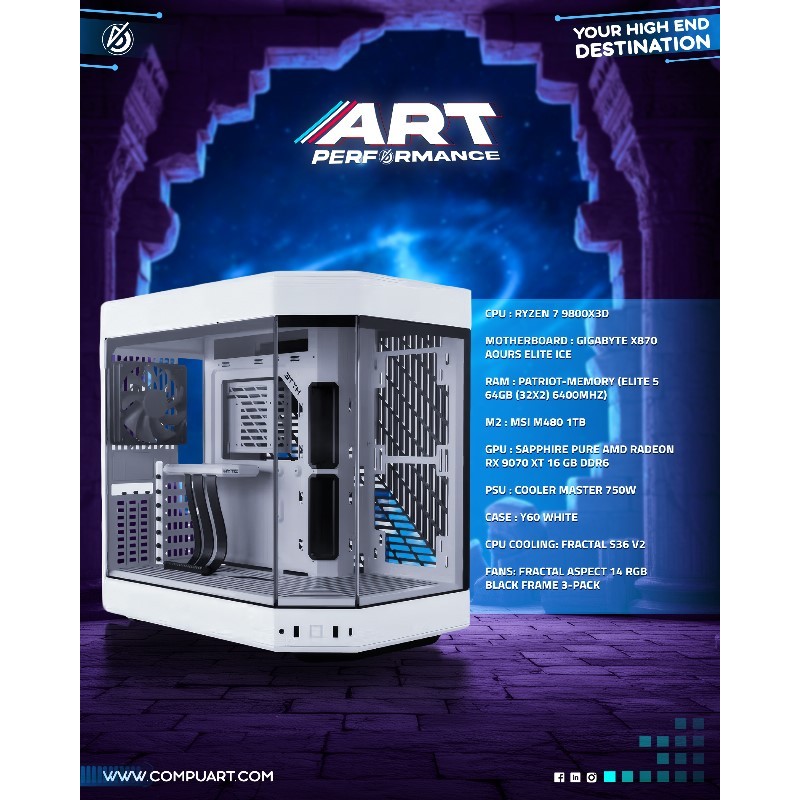 Pure Gaming Experience Ryzen 7 9800X3D RX 9070 XT