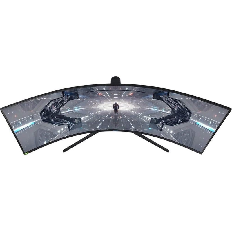 SAMSUNG 49” Odyssey G9 Gaming Monitor, 1000R Curved Screen, QLED, Dual QHD Display, 240Hz, NVIDIA G-SYNC and FreeSync Premium Pro,