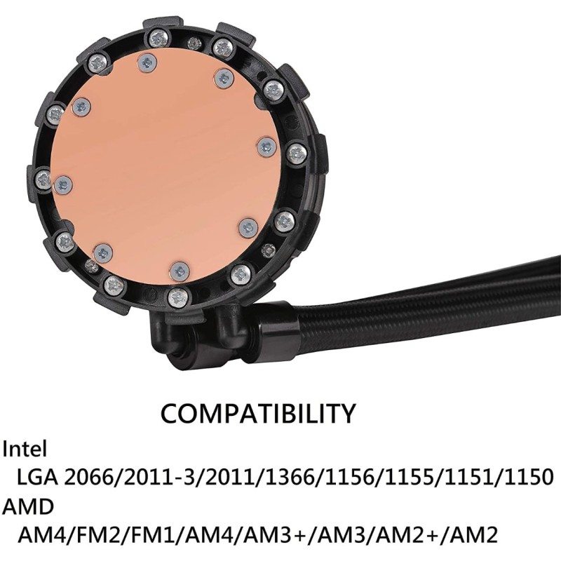 Thermaltake Water 3.0 ARGB Motherboard Sync Edition AMD/Intel LGA1200 Ready 120 All-in-One Liquid Cooling System