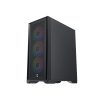 XIGMATEK LUX S Black Mesh PC Case - 4 ARGB Fan