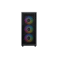 XIGMATEK LUX G Black PC Case - 4 Pre-installed ARGB Fans