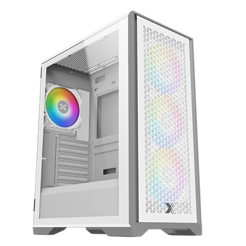XIGMATEK LUX S Arctic Mesh PC Case - 4 ARGB Fan