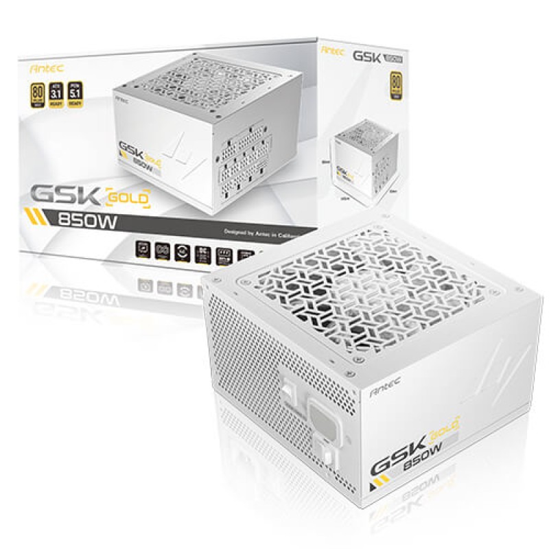 Antec GSK GSK850 850W 80+ Gold Full Modular ATX3.1 White