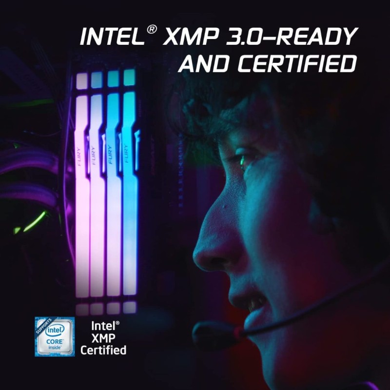 Kingston Fury Beast RGB 64GB (2X32) 5600MT/s DDR5 CL40 DIMM Desktop Memory (Kit of 2) | Intel XMP 3.0 | Infrared Sync Technology | Overclocking Stability | 