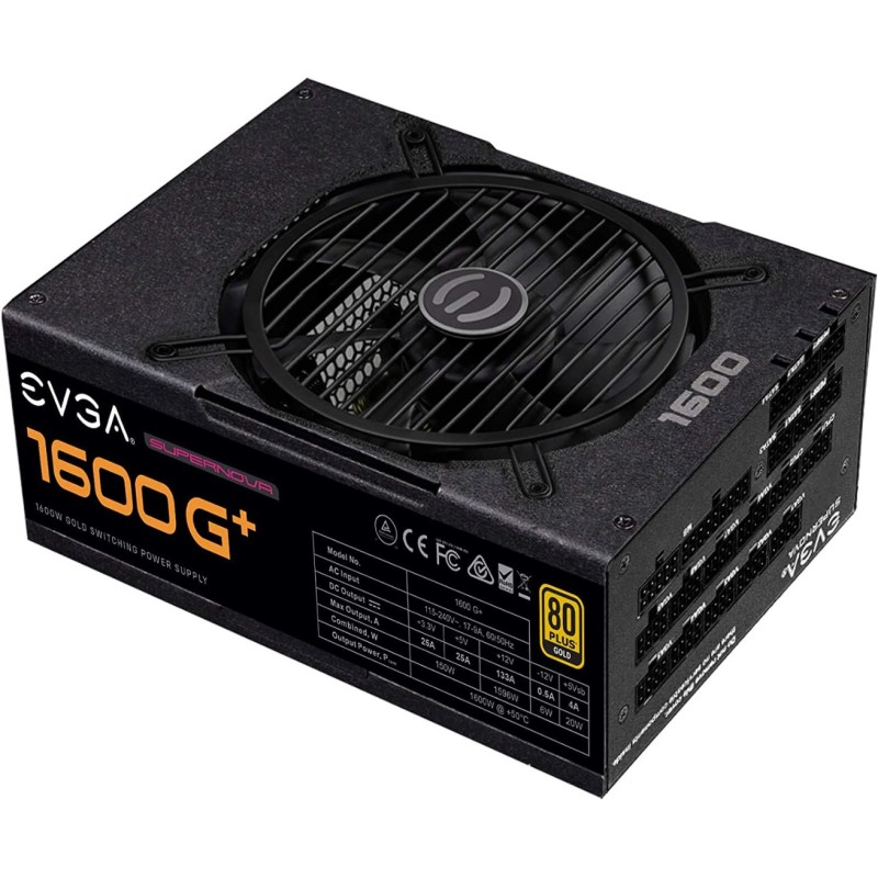 EVGA Supernova 1600 G Plus, 80 Plus Gold 1600W, Fully Modular