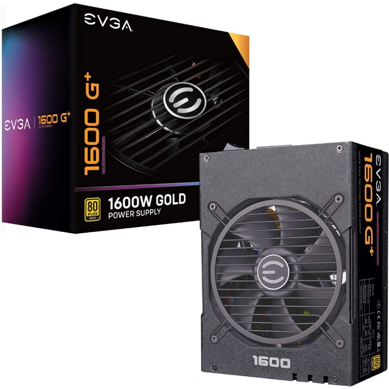 EVGA Supernova 1600 G Plus, 80 Plus Gold 1600W, Fully Modular