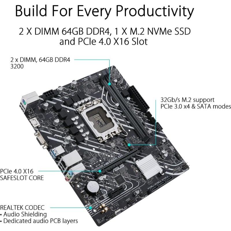 ASUS Prime H610M-K D4