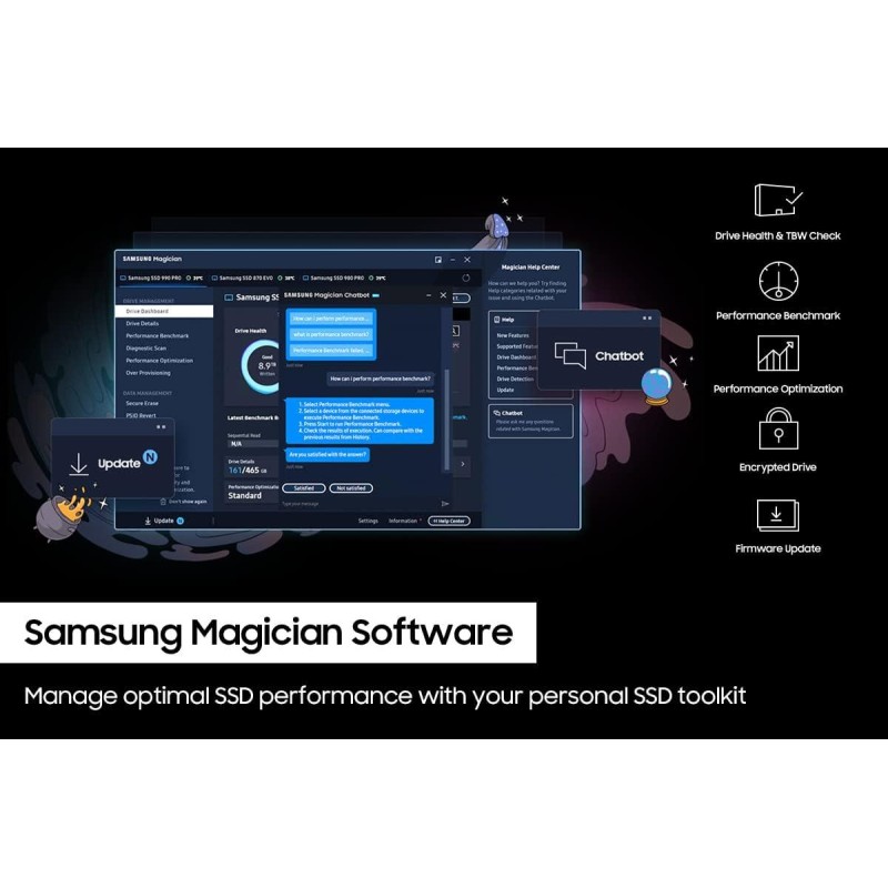 Samsung 990 PRO 1TB PCIe Gen4. X4 NVMe