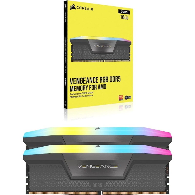 Corsair VENGEANCE RGB 64GB (2x32GB) DDR5 6600MT/s CL32