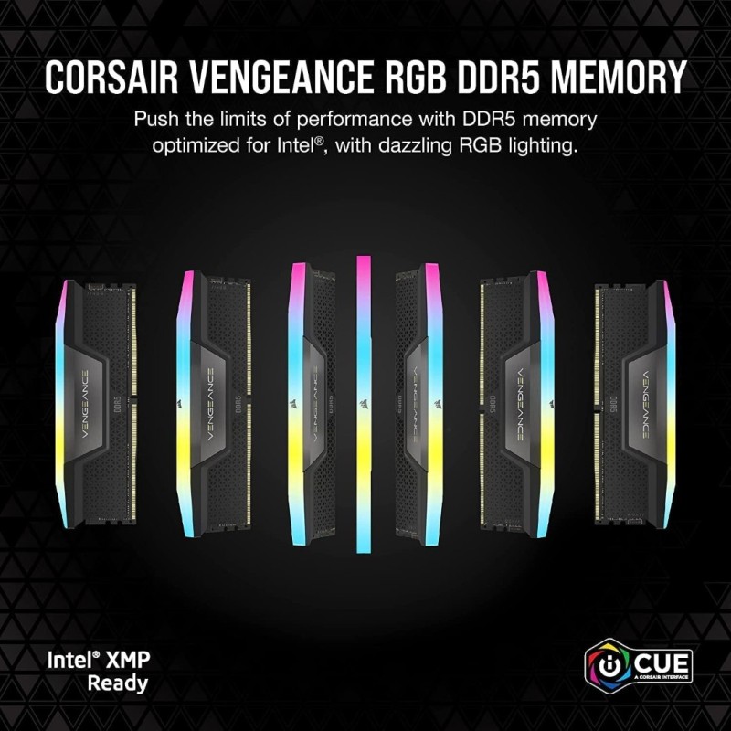 Corsair VENGEANCE RGB DDR5 RAM 32GB (2x16GB) 6000MHz CL36