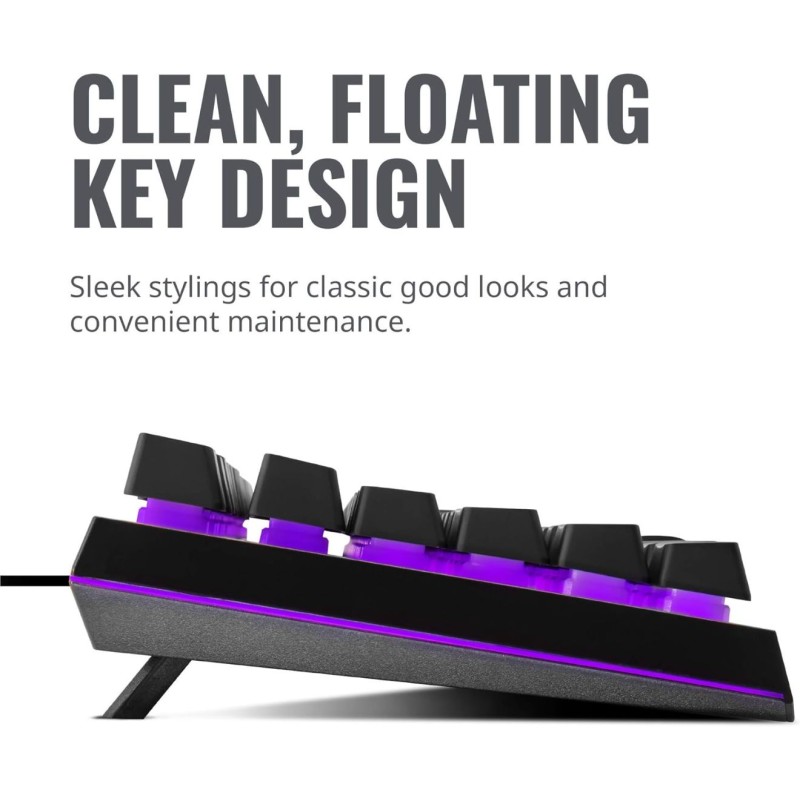 Cooler Master MS111 Combo Bundle with Mechanical Gaming Keyboard and Omron 10M Mouse DPI 3500 with Optical Sensor