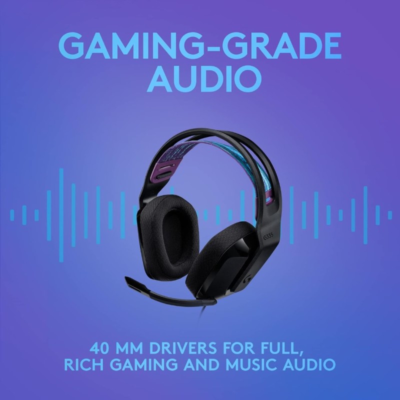 Logitech G335 White Wired Gaming Headset