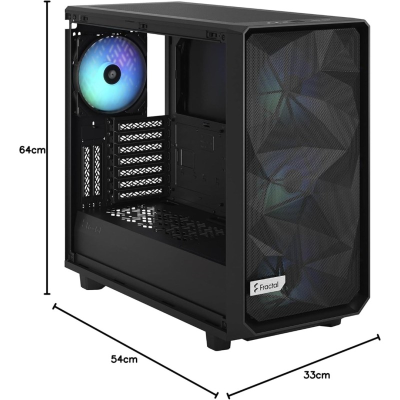 Fractal Meshify 2 RGB Black TG Light Tint