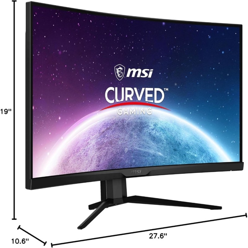 MSI MAG325CQRF QD, 31.5" Gaming Monitor, 2560 x 1440 (QHD) Rapid VA with Quantum Dot, 1 ms, 170Hz