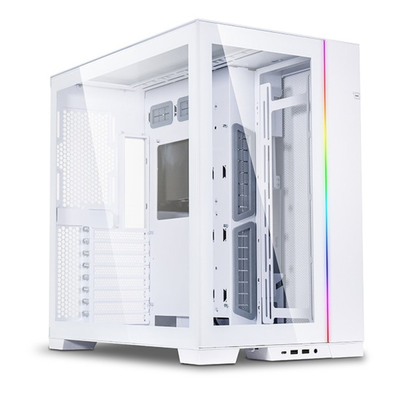 Lian Li O11 Dynamic EVO Mid Tower White  With  ST120 White