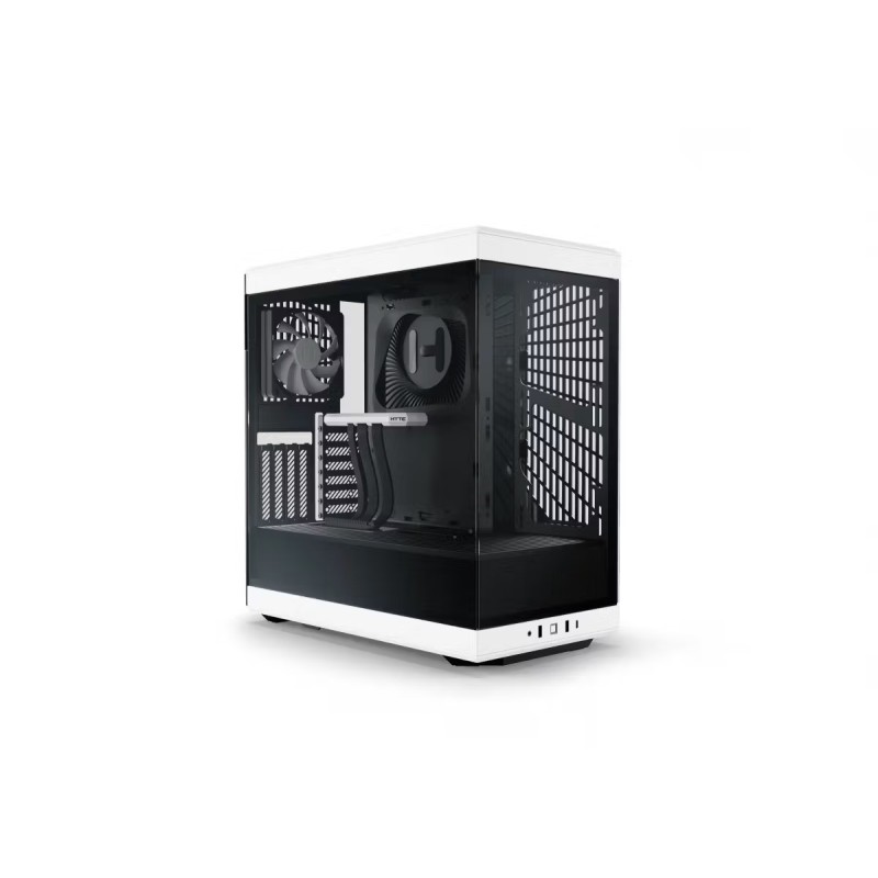 HYTE Y40 Black and White with 2 Fans and Gen 4.0 Riser Cable