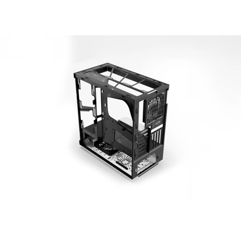 HYTE Y40 Black and White with 2 Fans and Gen 4.0 Riser Cable