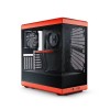 HYTE Y40 Red and Black with 2 Fans and Gen 4.0 Riser Cable