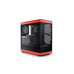 HYTE Y40 Red and Black with 2 Fans and Gen 4.0 Riser Cable