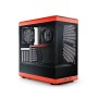 HYTE Y40 Red and Black with 2 Fans and Gen 4.0 Riser Cable