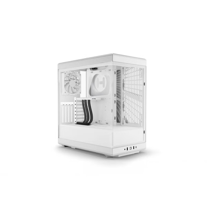 HYTE Y40 All White with 2 Fans and Gen 4.0 Riser Cable