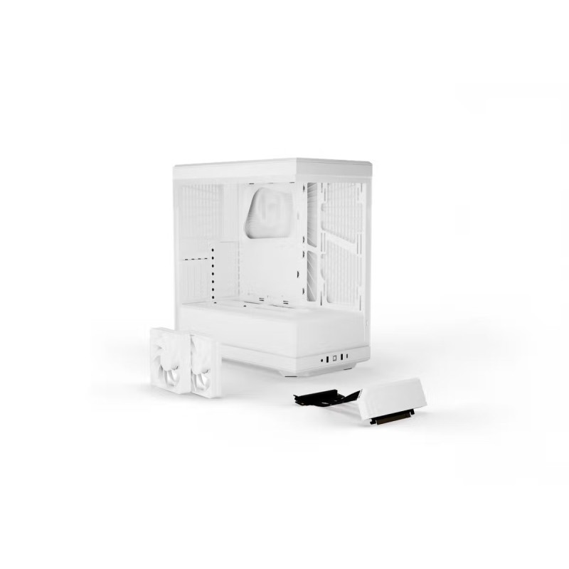 HYTE Y40 All White with 2 Fans and Gen 4.0 Riser Cable