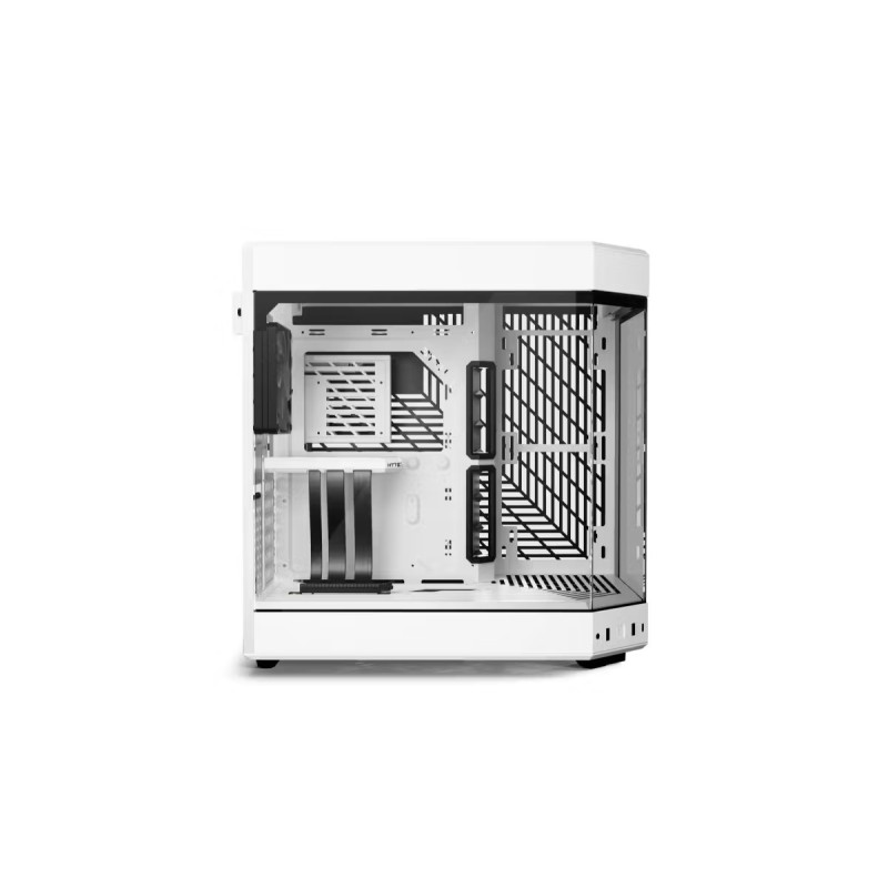 HYTE Y60 with 3 Fans with Gen 4.0 Riser Cable All white